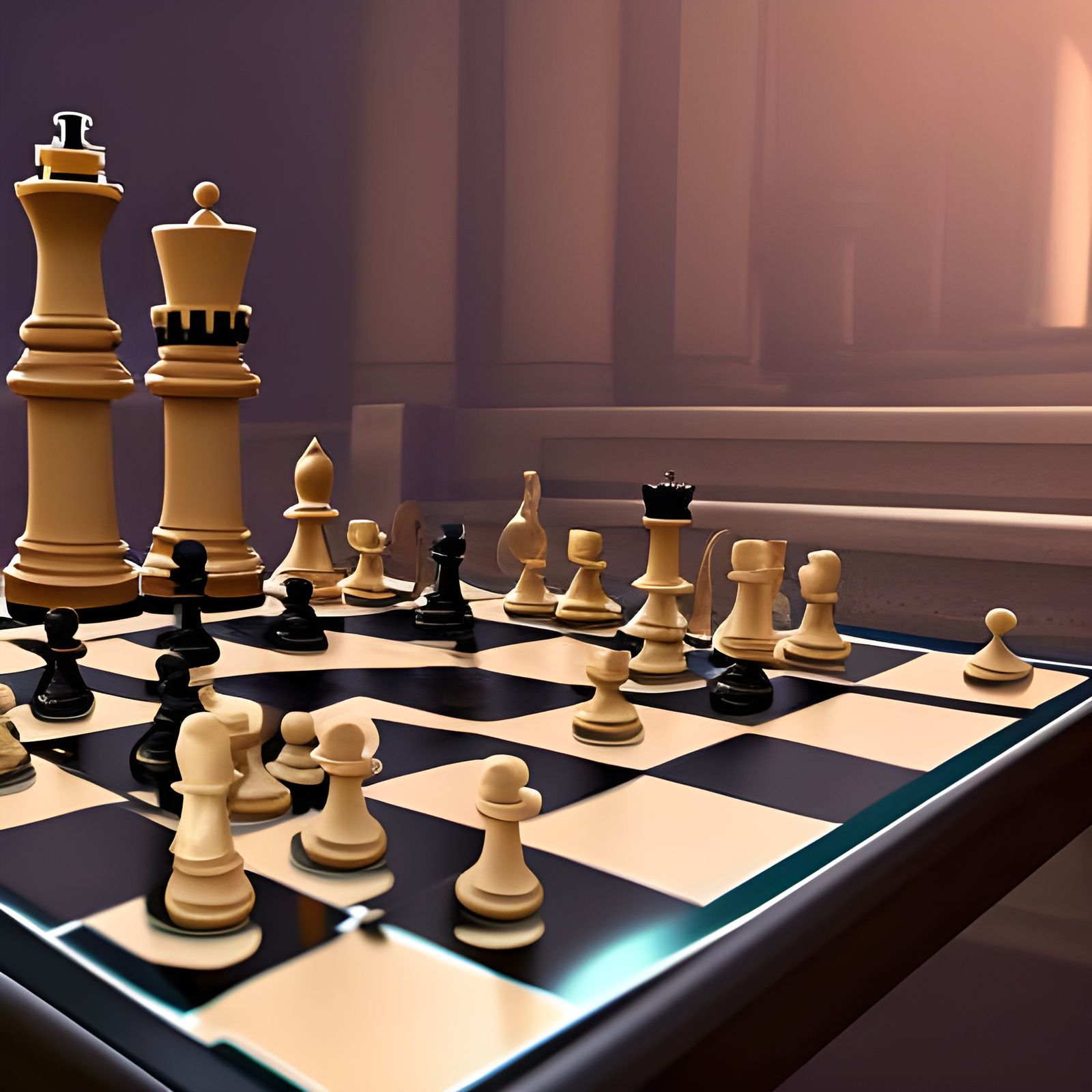 Chess - 9 - AI Generated Artwork - NightCafe Creator