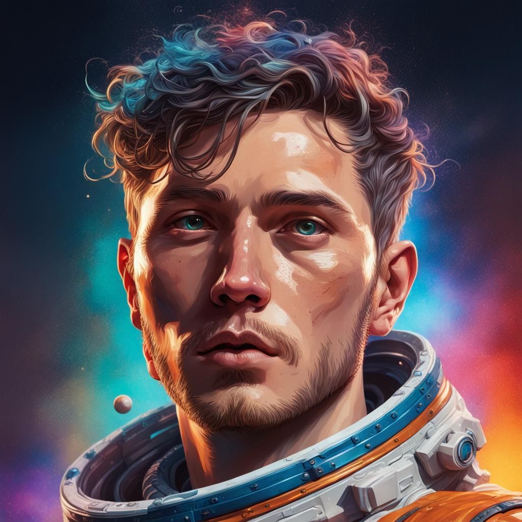 space but he is a man