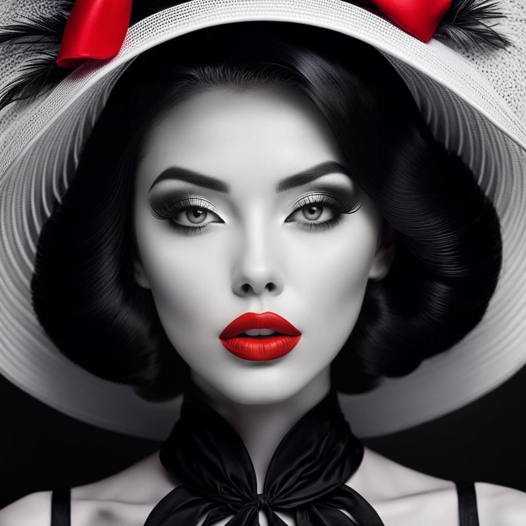 Red Lips  by @Relaxing Kiwi