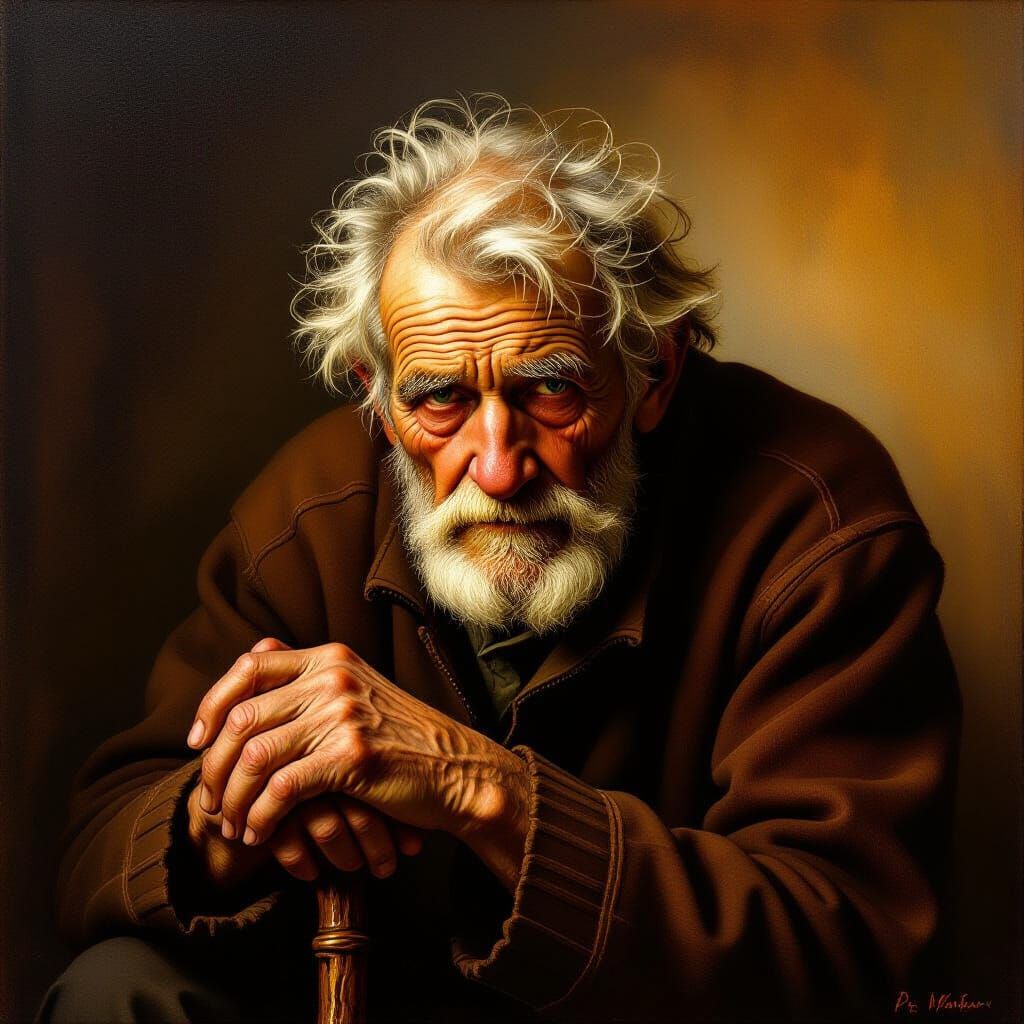 Elderly Man Awaits Son's Return with Hope