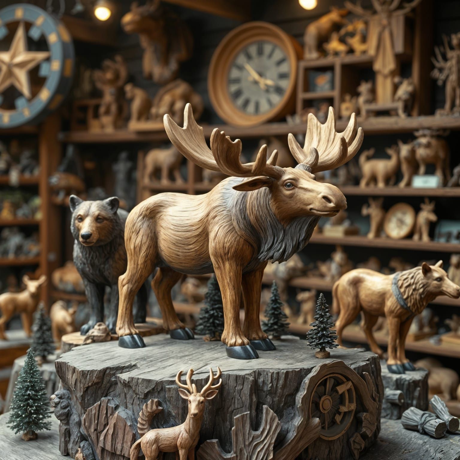 The wood carver shop  by @That cinema teacher