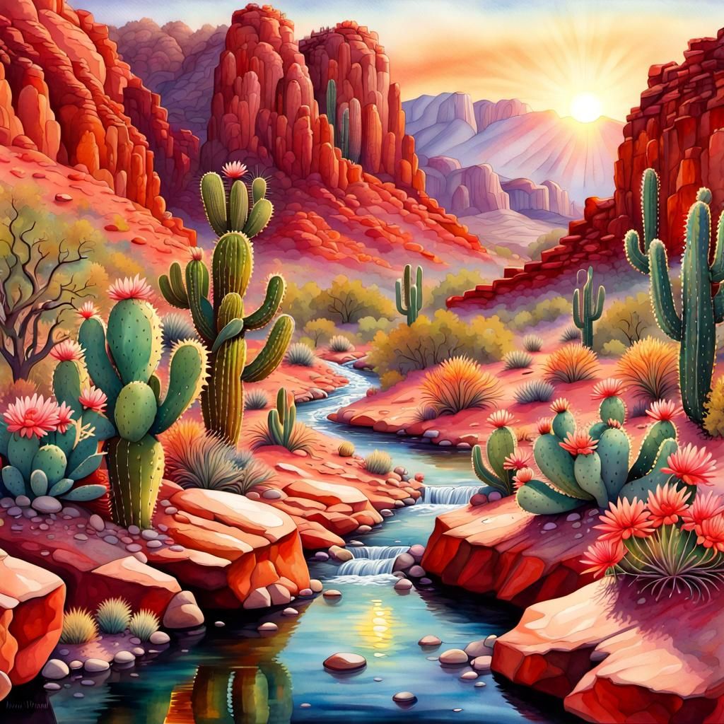 Desert in Bloom  by @Lulu