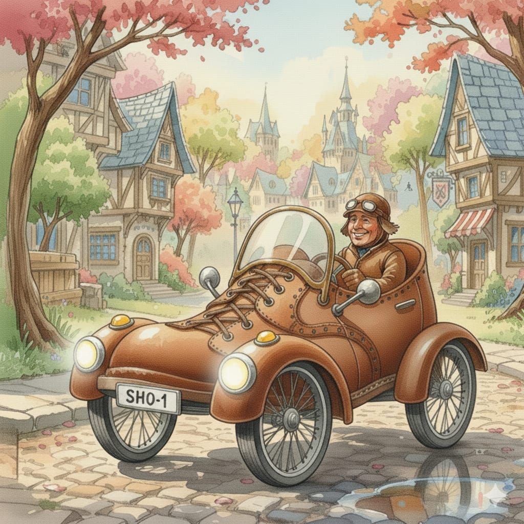 An old style shoe-car