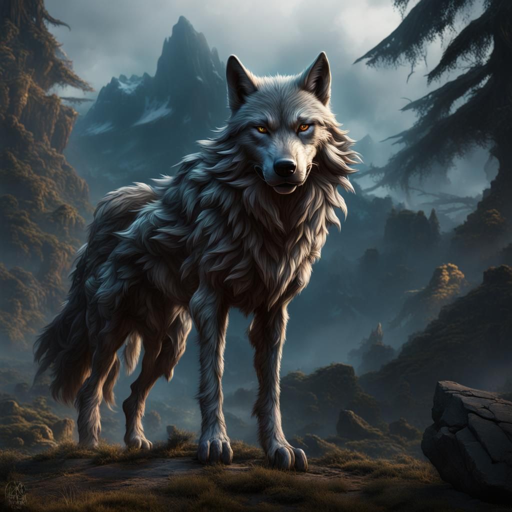 wolf - AI Generated Artwork - NightCafe Creator