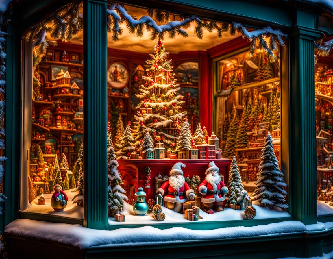 Toy Shop window display - AI Generated Artwork - NightCafe Creator