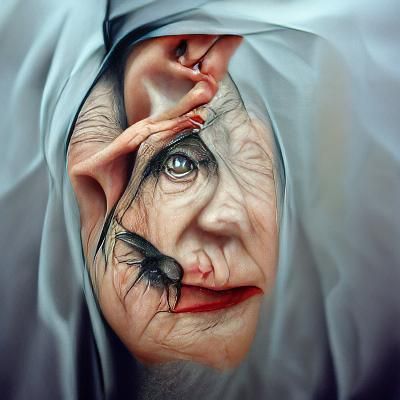 The evil witch hyperrealism