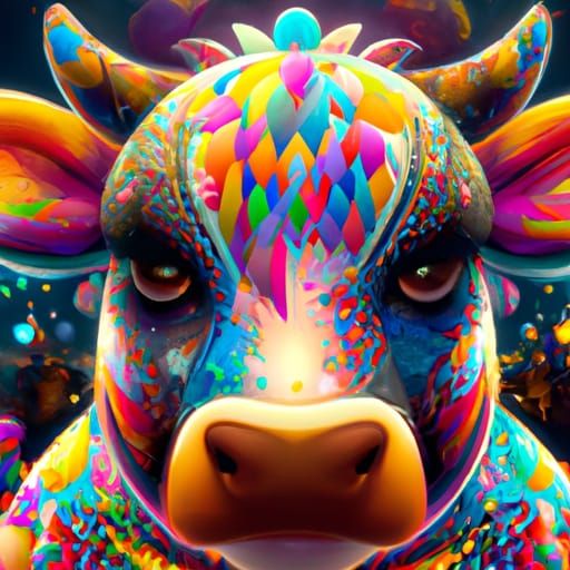 Abstract cow