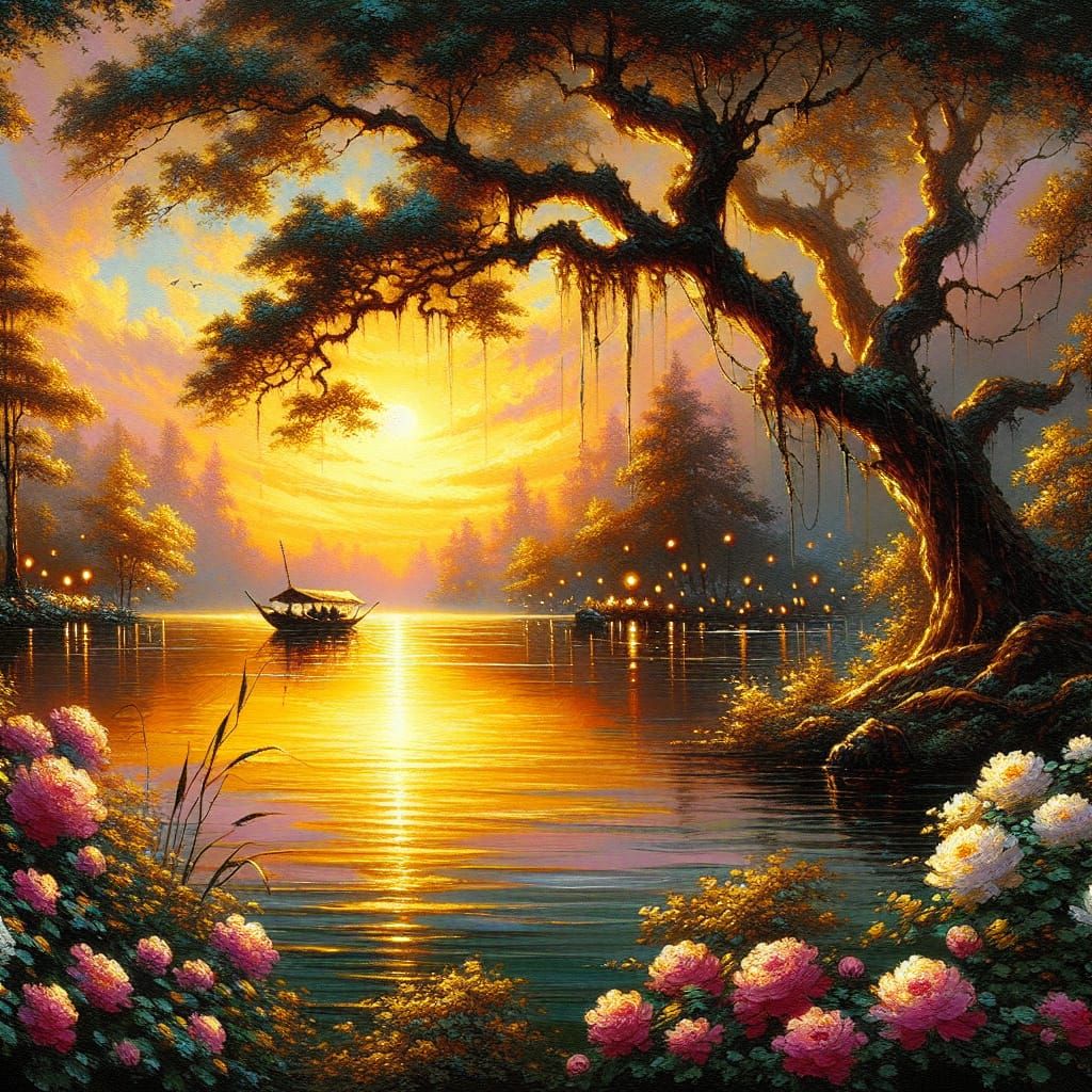 Mystical sunset   by @Elara 