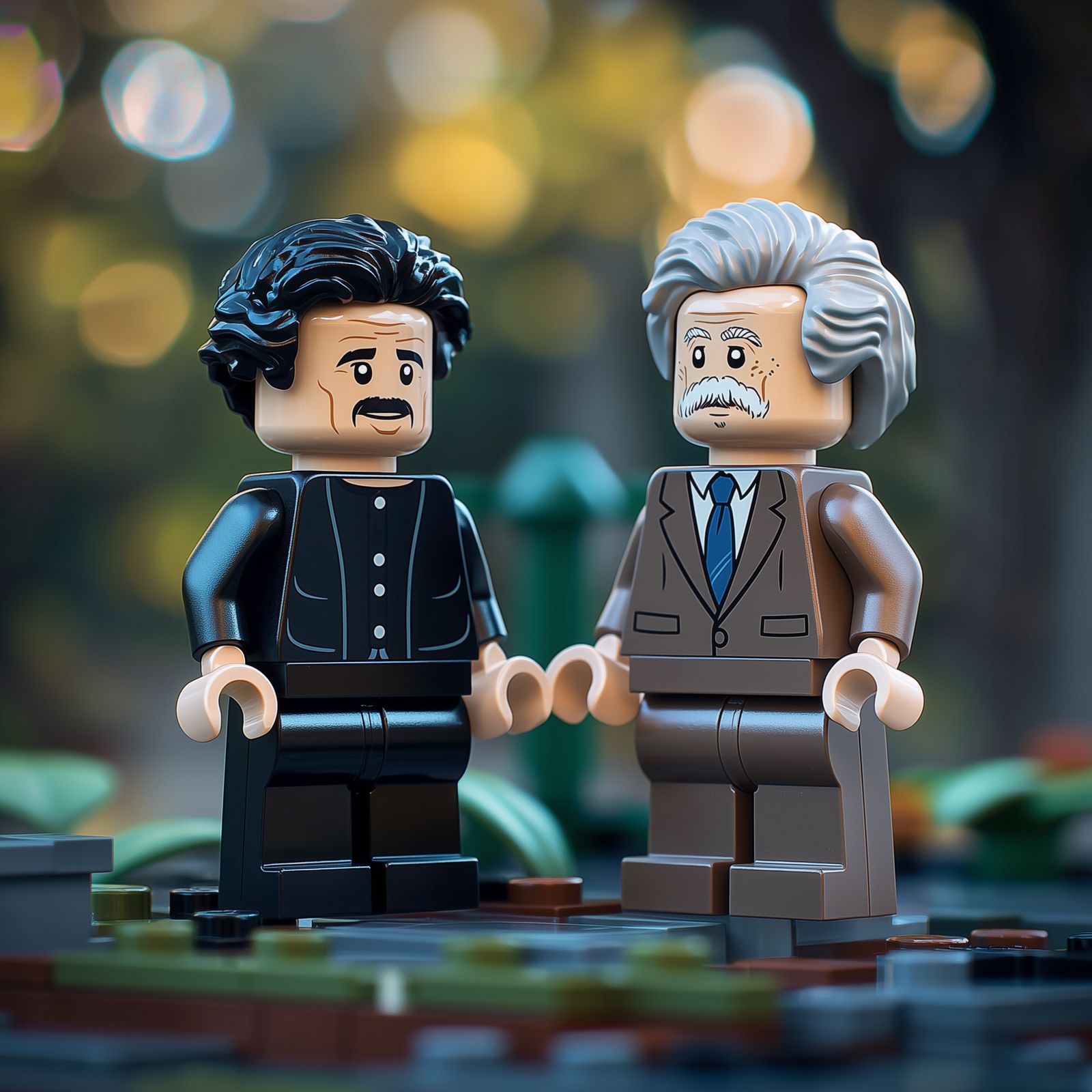 Nikola Tesla and Albert Einstein