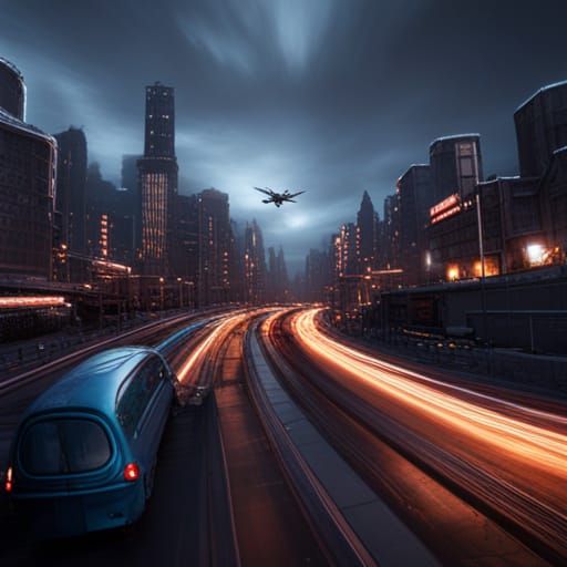Jet Flying in the City