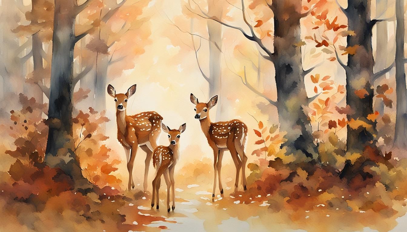 An Adorable Surprise in the Forest Clearing  by @Mister