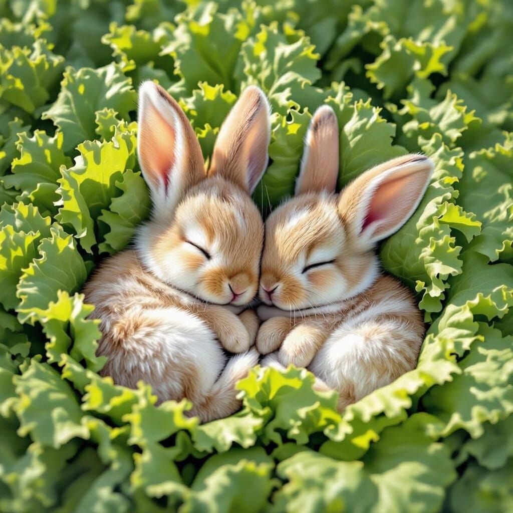🥬🐰 The Lettuce Patch Pair – Freshly Picked, Forever Paired  by @Chelle