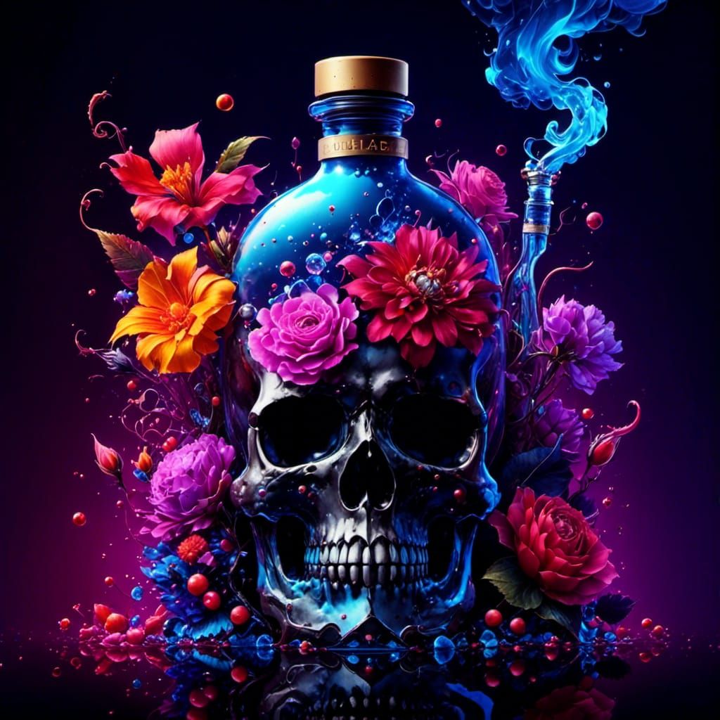 Ethereal Still Life: Flowers, Poison, and Smoke