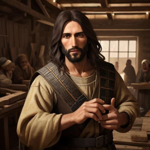 Jesus 1st century, poor, Jewish carpenter. - AI Generated Artwork ...