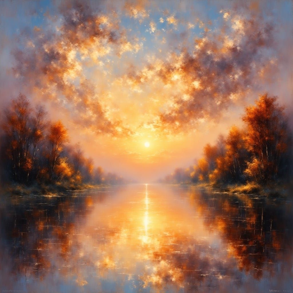 A sunset other the lake ... 2 ❤️  by @Diarra