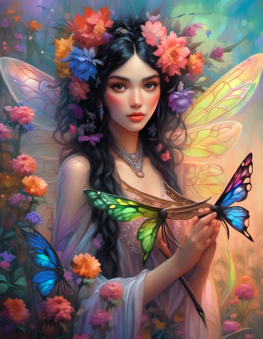 Little Flower Fairy 18 - AI Generated Artwork - NightCafe Creator