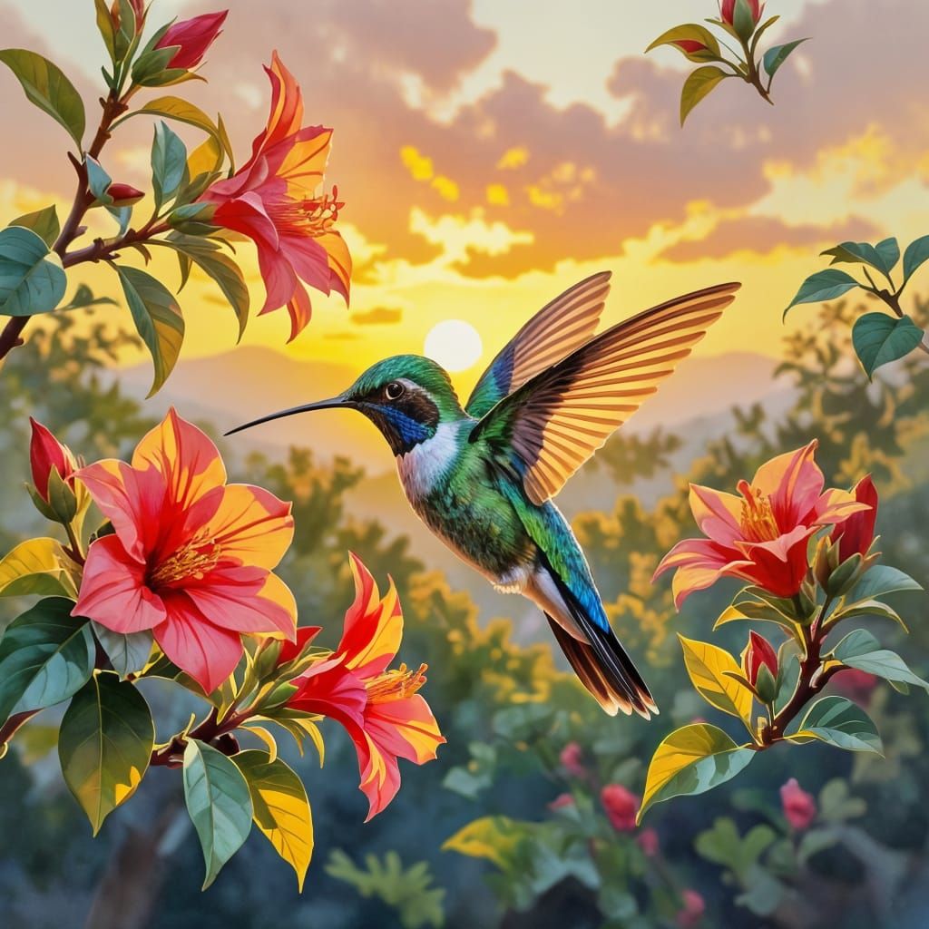 Emerald hummingbird.