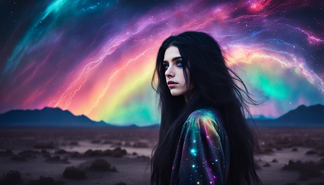 Mysterious galactic lovecraftian girl