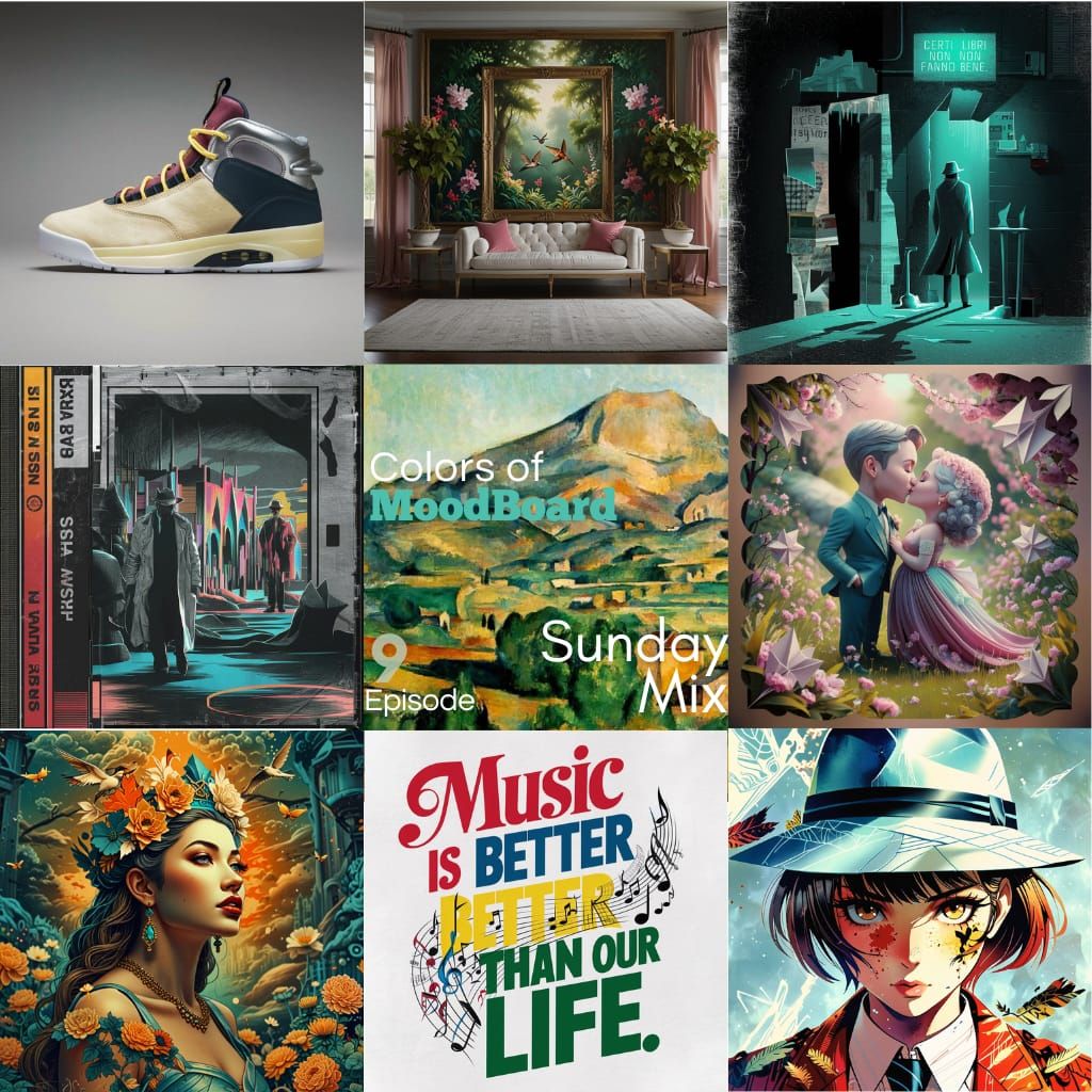 SundayMix Creative Mashup // Colors of MoodBoard