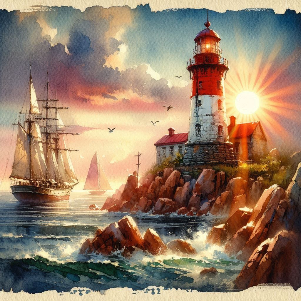 Sunrise at the lighthouse