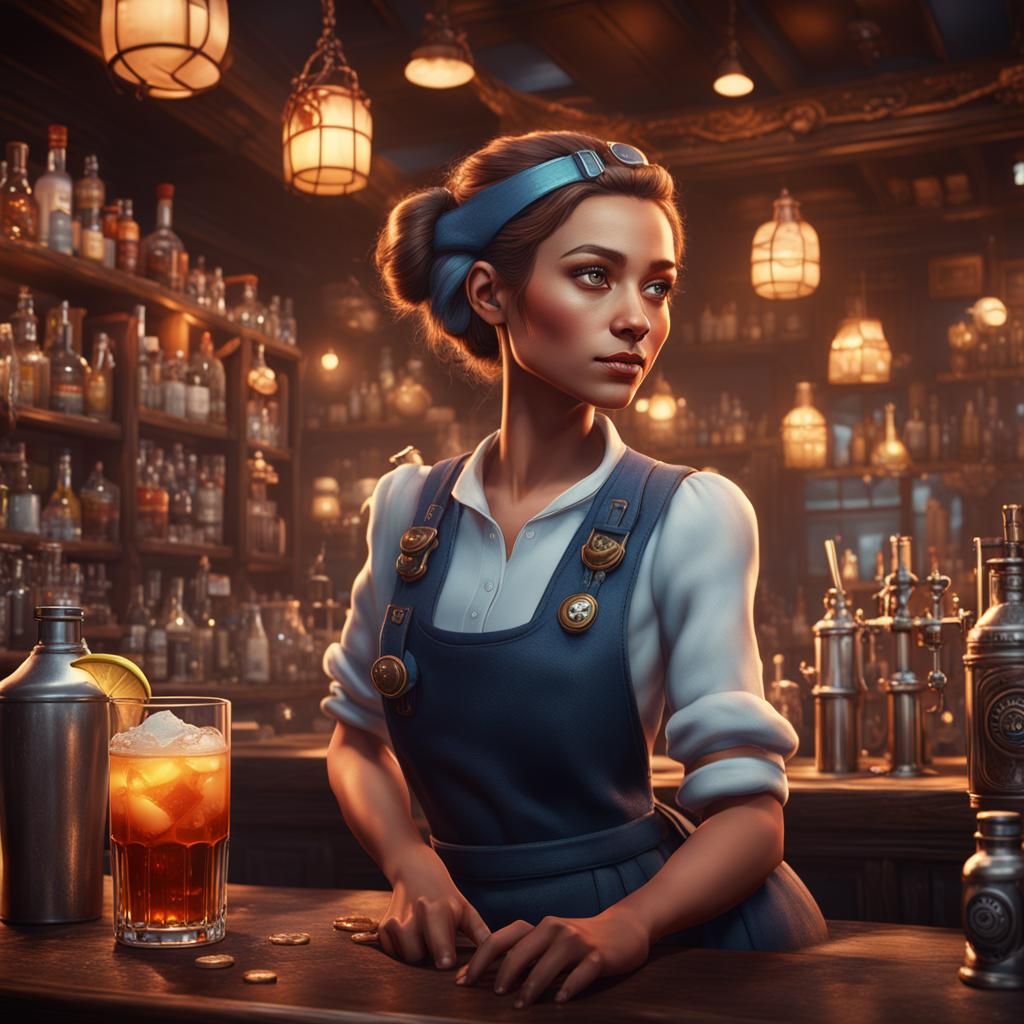 Barmaid  by @cool