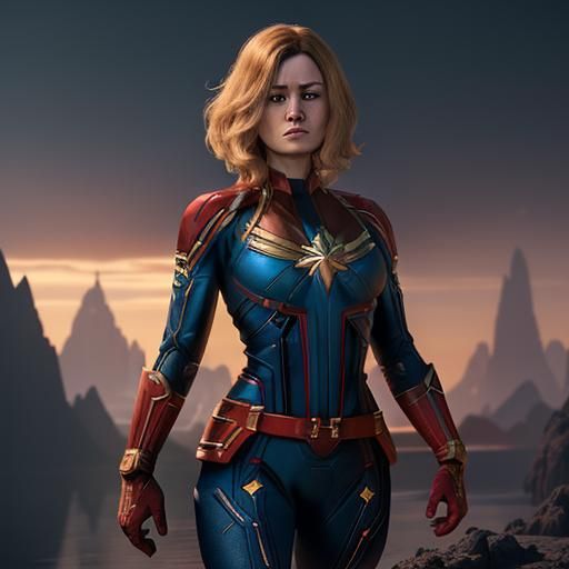 Captain Marvel - AI Generated Artwork - NightCafe Creator