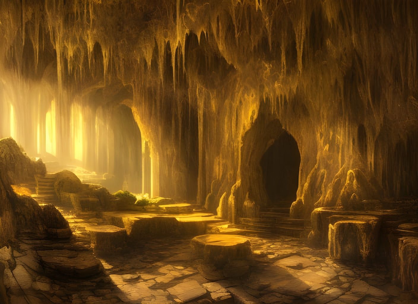 Abandoned Dwarven Carvern  by @E_Williams