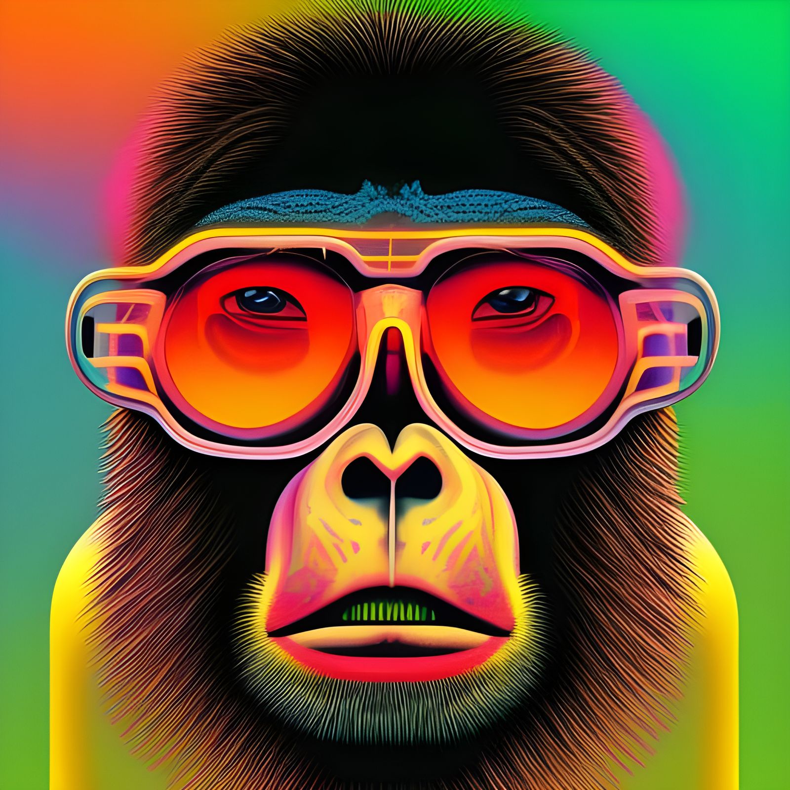 hypnotic ape - AI Generated Artwork - NightCafe Creator