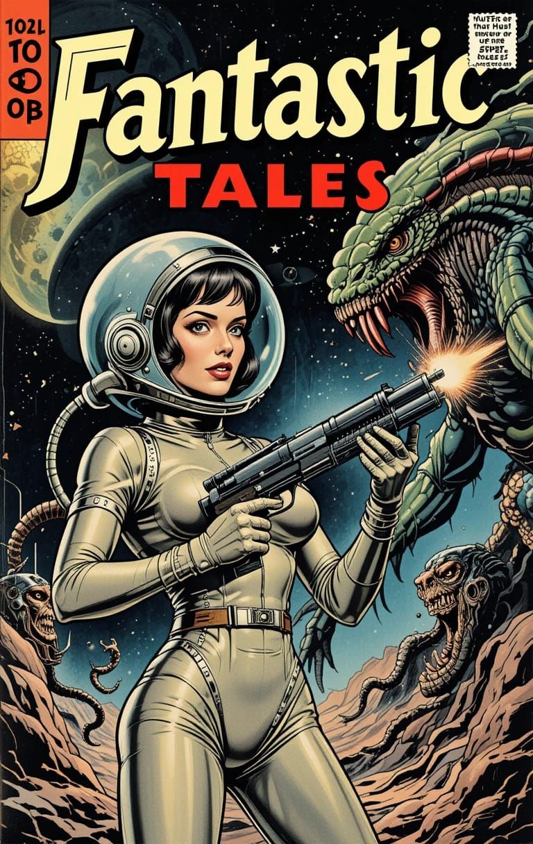 1950s Fantastic Tales Space Heroine