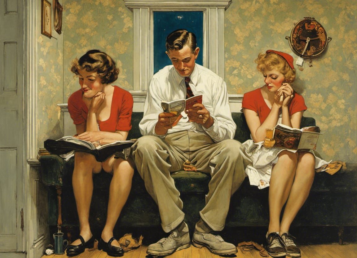 Daytime Friends and Night Time Lovers NR AI Generated Artwork NightCafe Creator