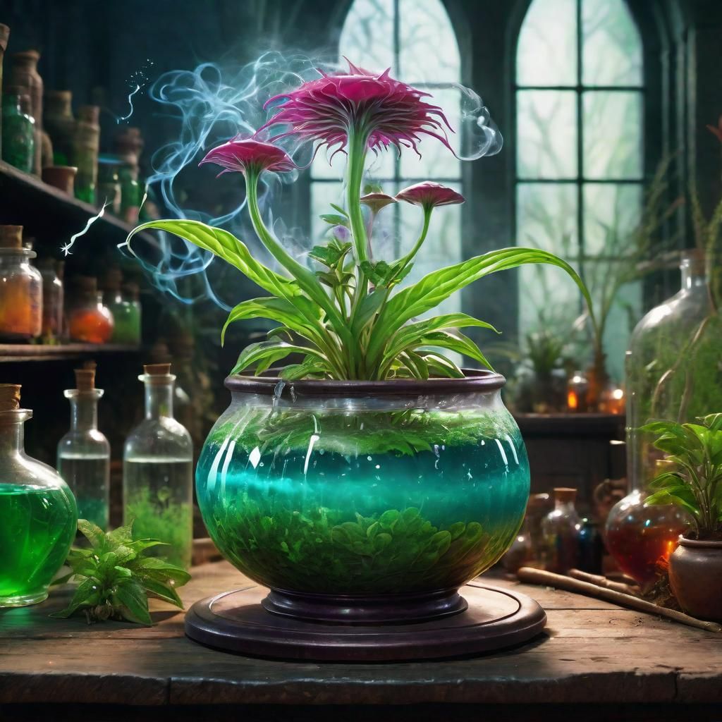 Wizards whisk. Magical plant used in potions for breathing under water ...