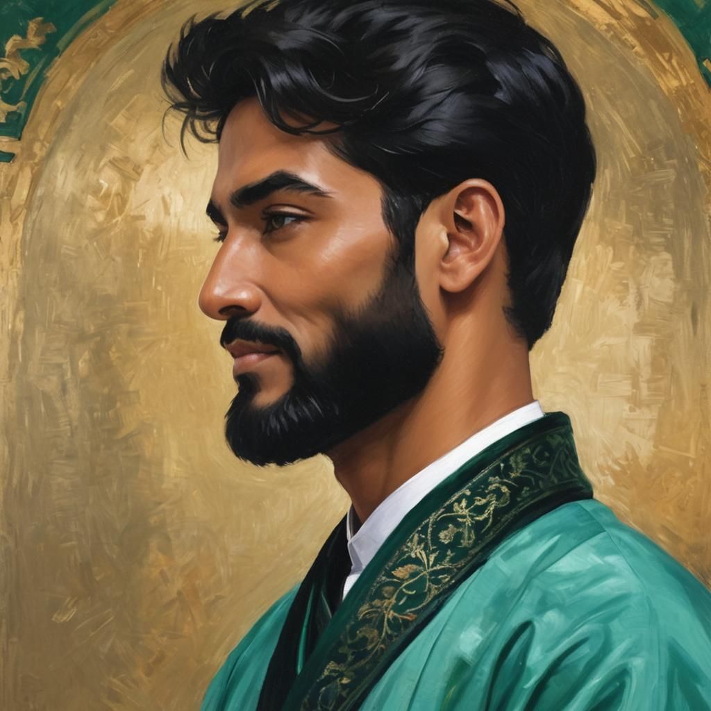 Gorgeous handsome young Muslim man from Rawalpindi, near Isl...