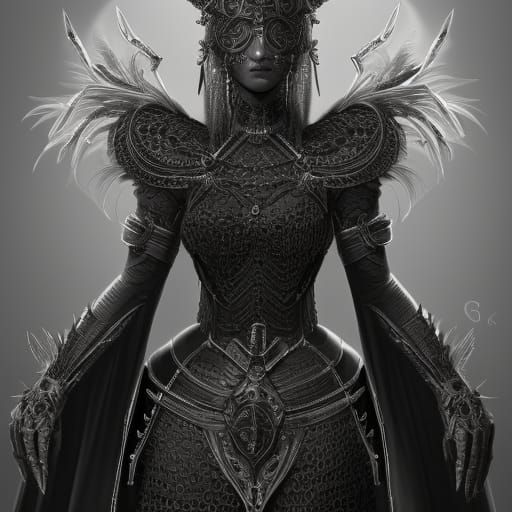 Queen of Crows - AI Generated Artwork - NightCafe Creator