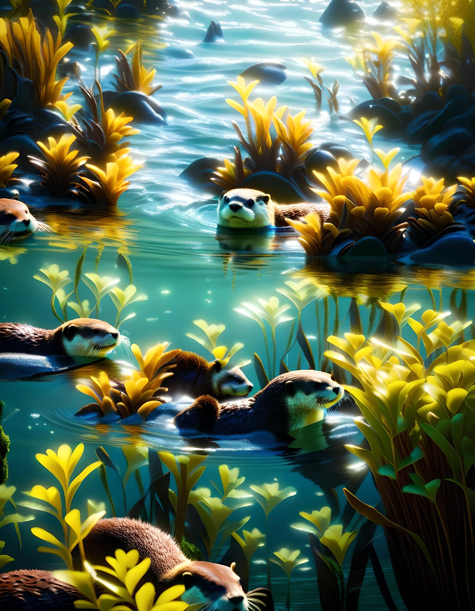 Dew Unto Otters - AI Generated Artwork - NightCafe Creator