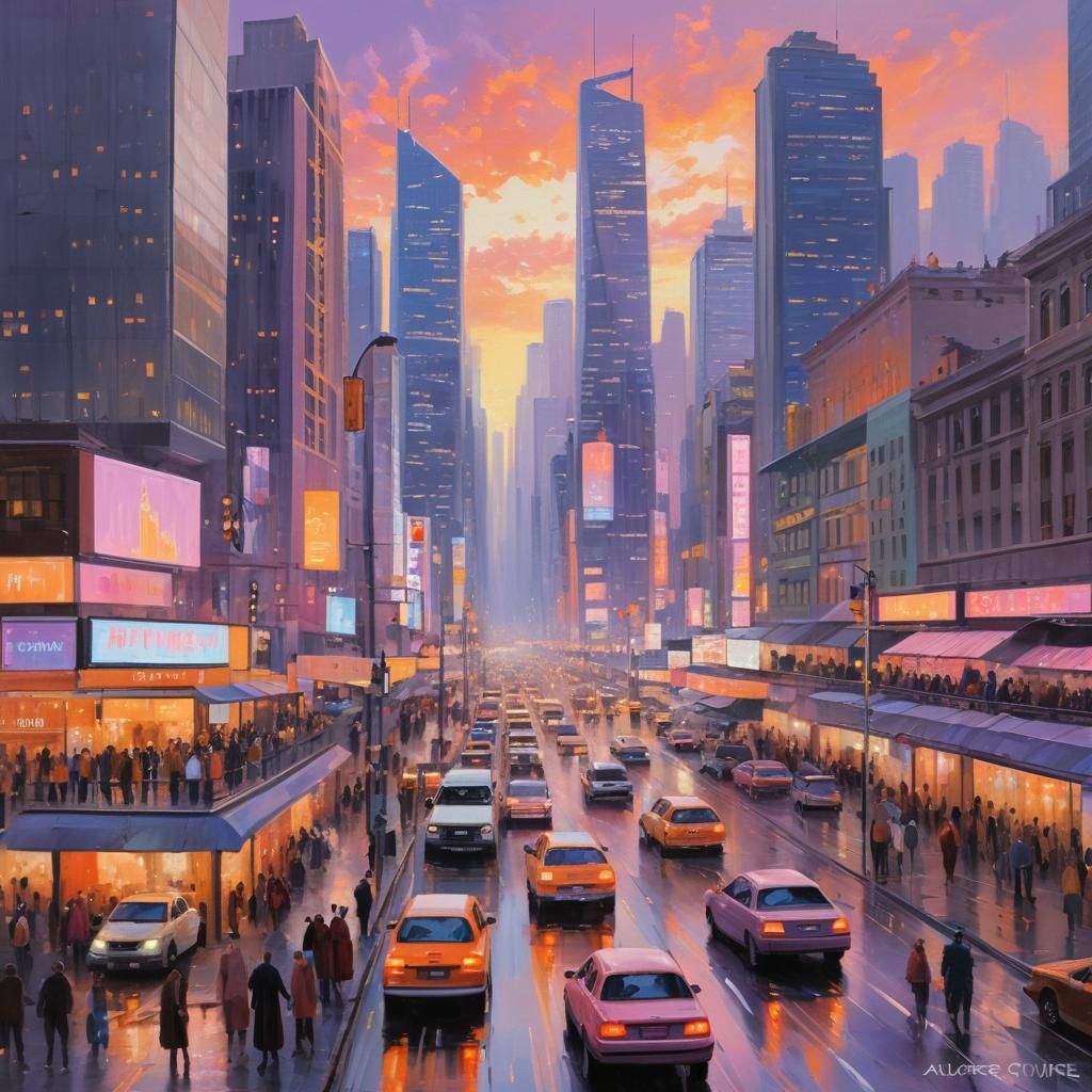 Pastel Cityscape