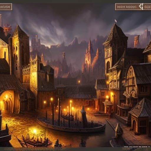 medieval city  by @undefined