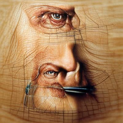 Leonardo Davinci. Hyperrealism
