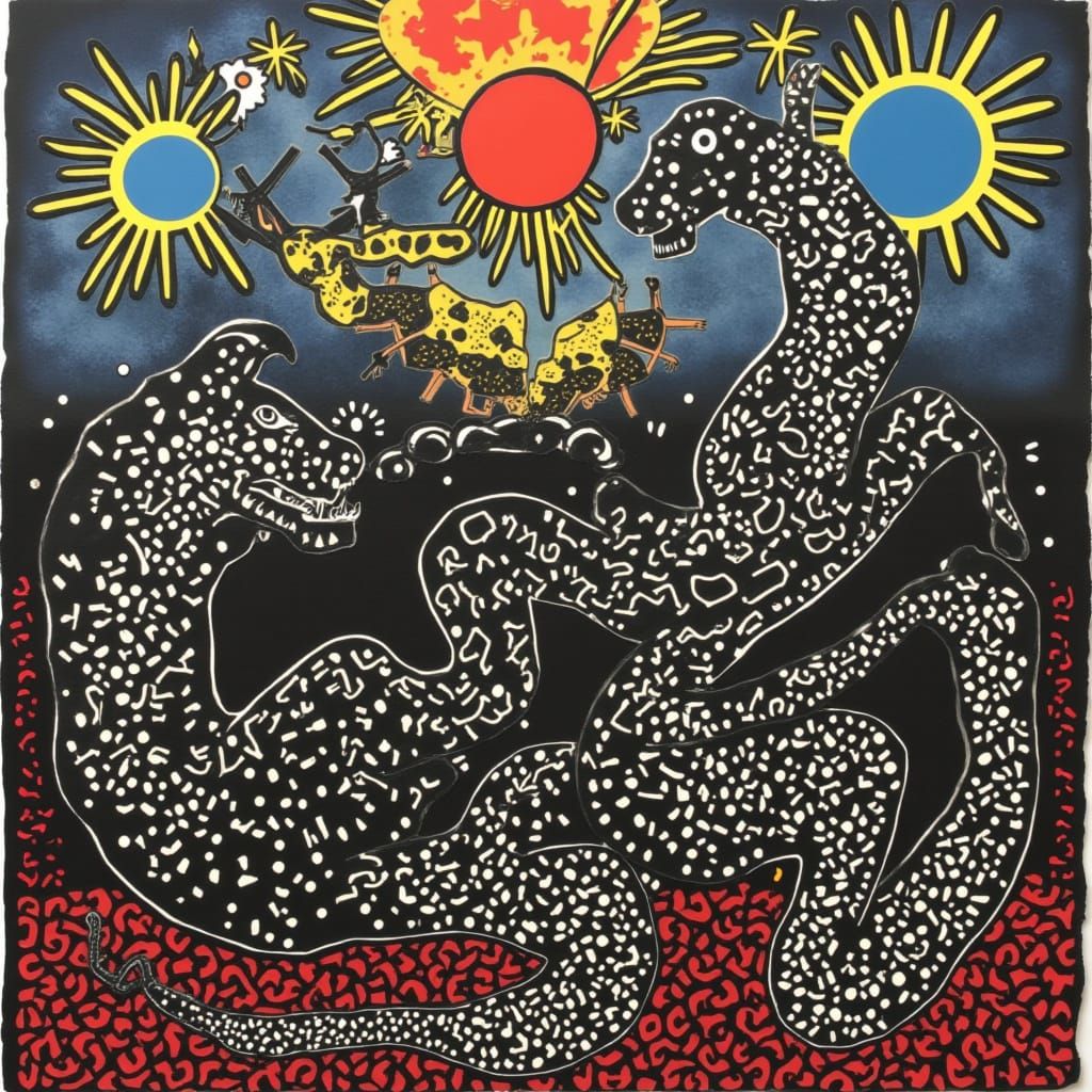 <lora:SPOTTY DOTTY:1.0> Giant snake