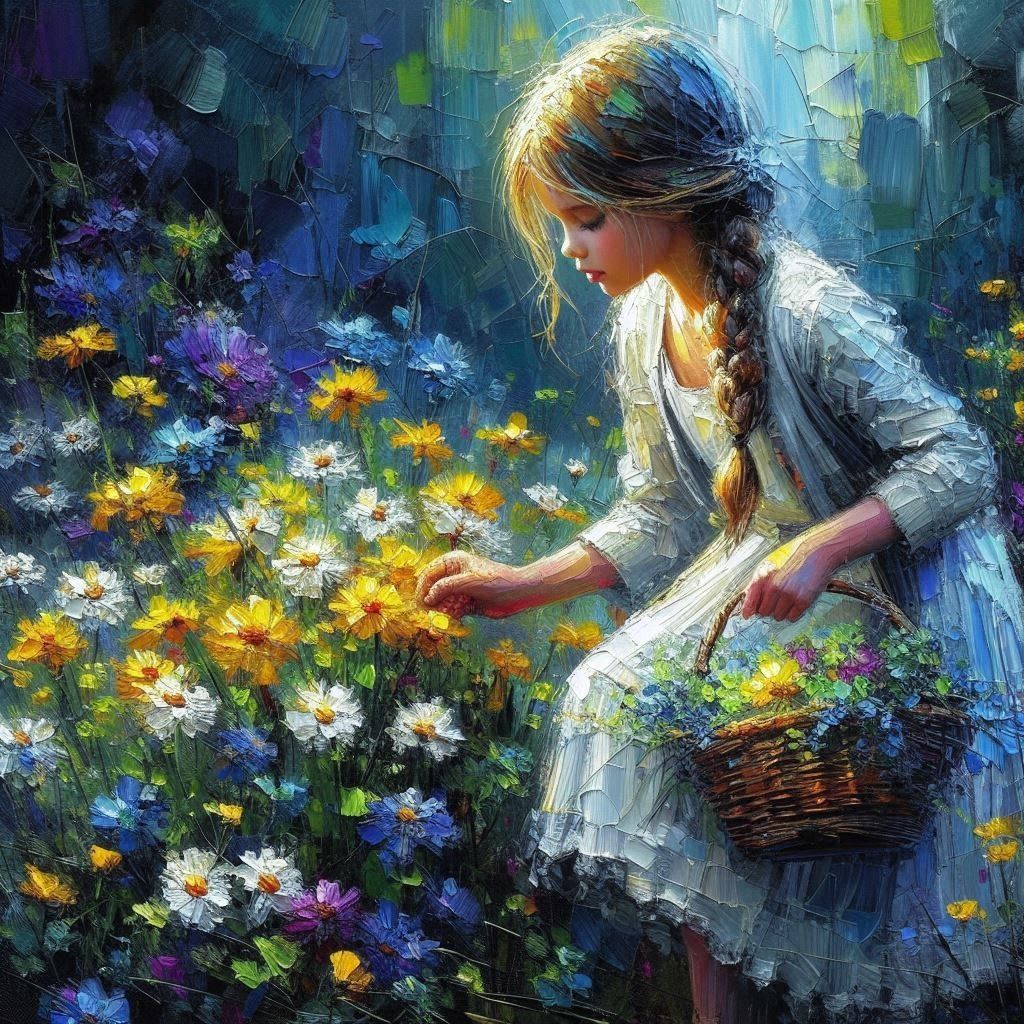 Girl in the meadow   by @SrgGrkv