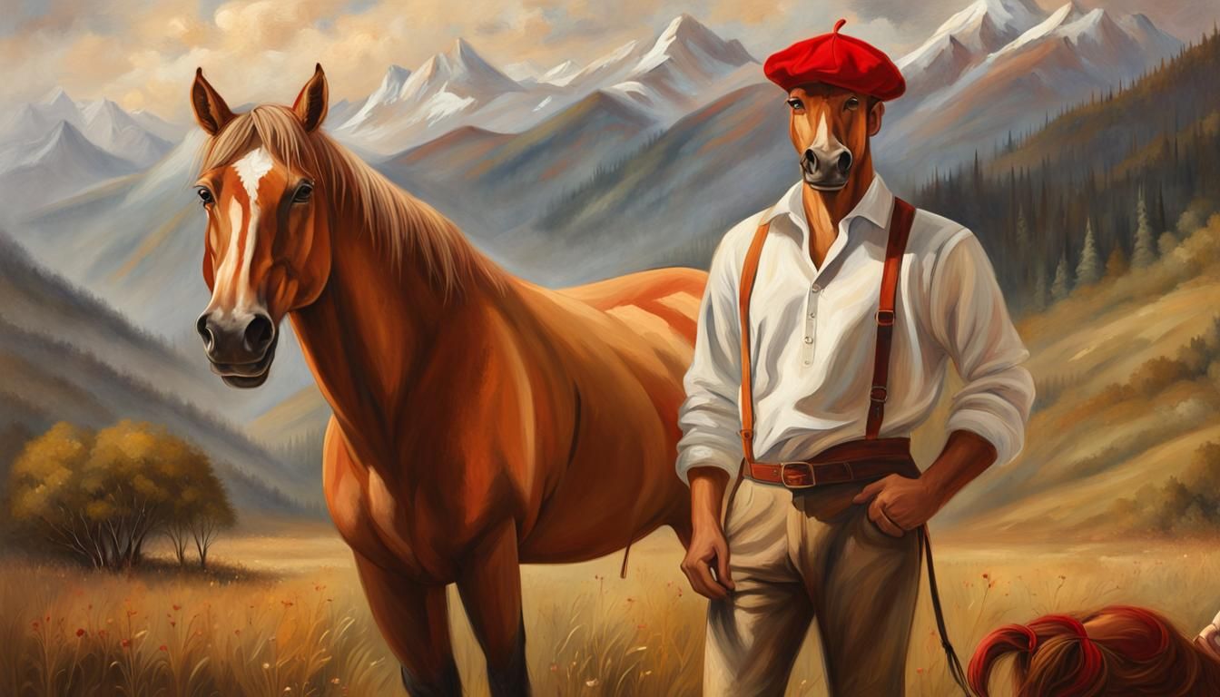 Andorran groom on a Mountain Trail.