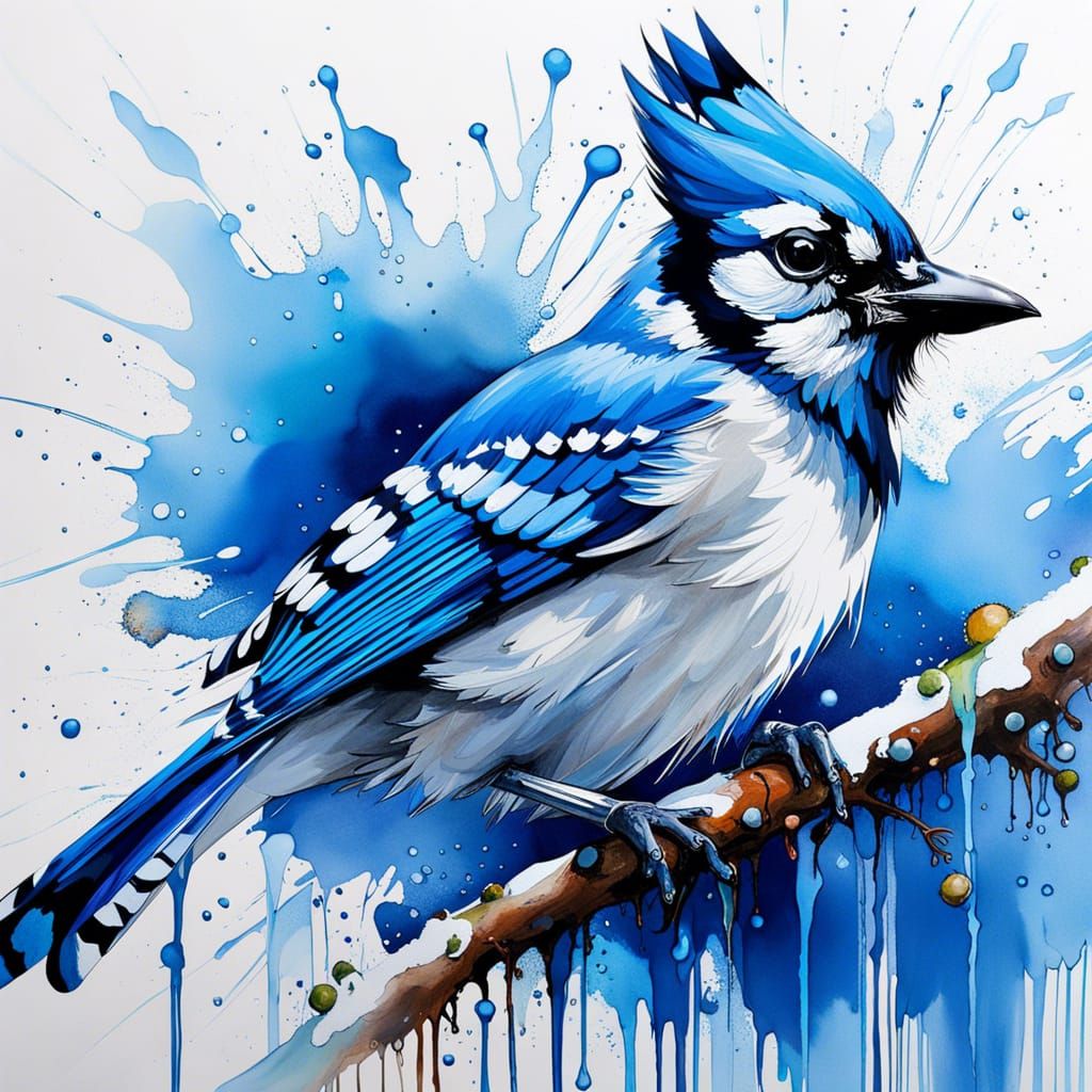 Blue Jay - AI Generated Artwork - NightCafe Creator