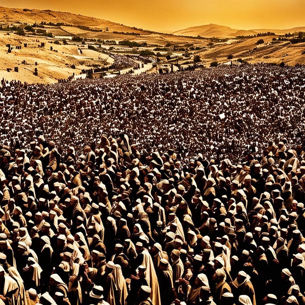 The people of Israel during the Sabbath