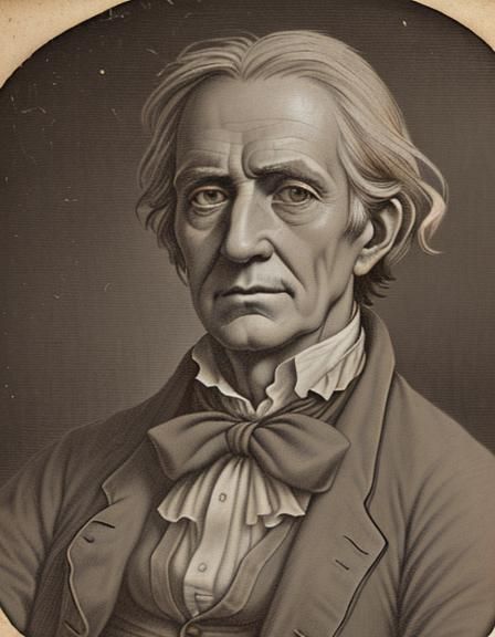 Writer Václav Matěj Kramerius around the year 1800. Sepia co...