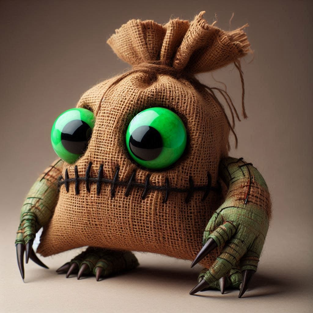 Burlap sack monster