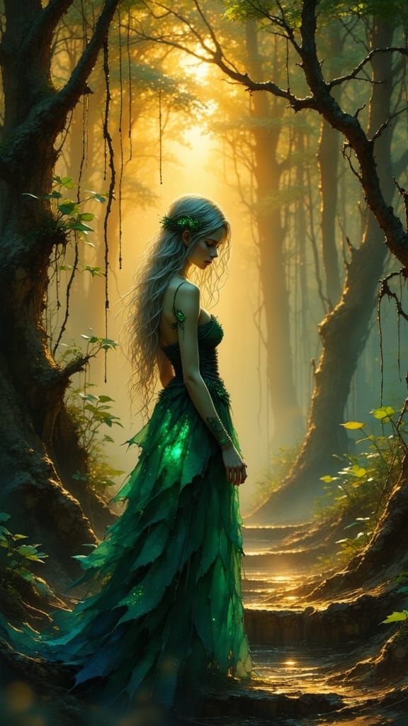 Ethereal Forest Guardian in Twilight Glow