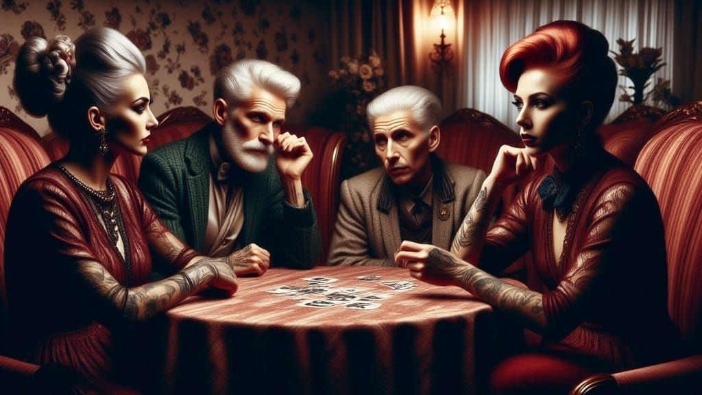 Goth Grandmothers Play Poker in Retirement Home