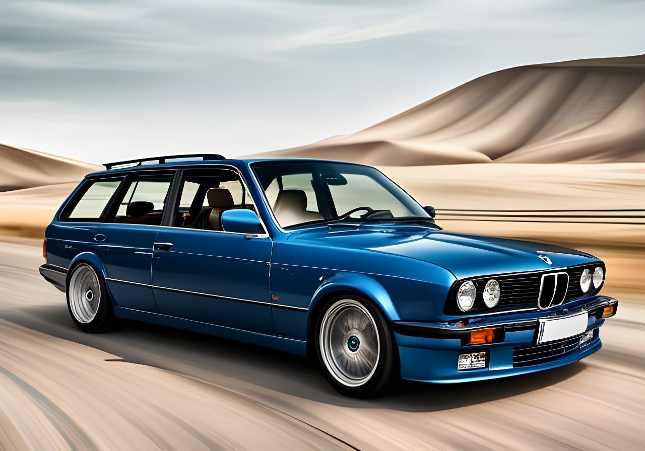 BMW E30 Wagon - AI Generated Artwork - NightCafe Creator