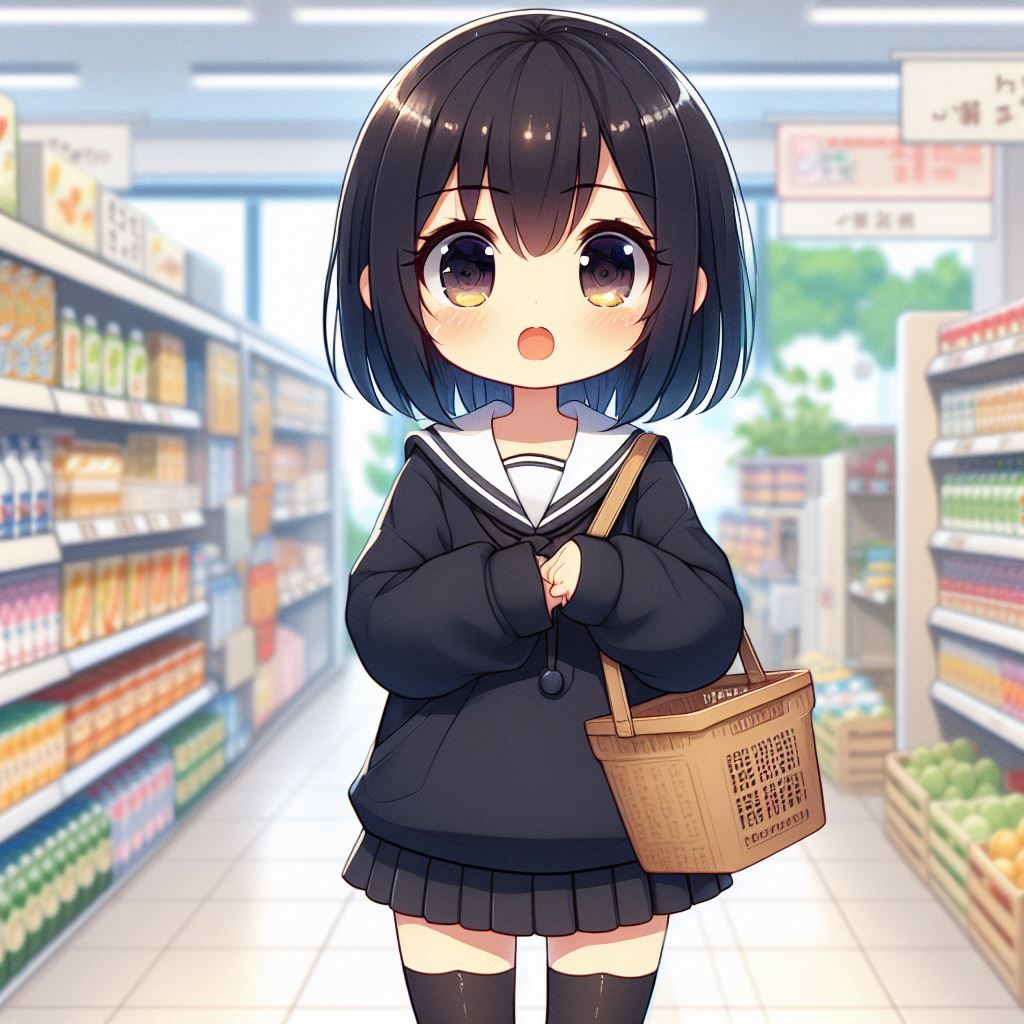 Moon in the supermarket