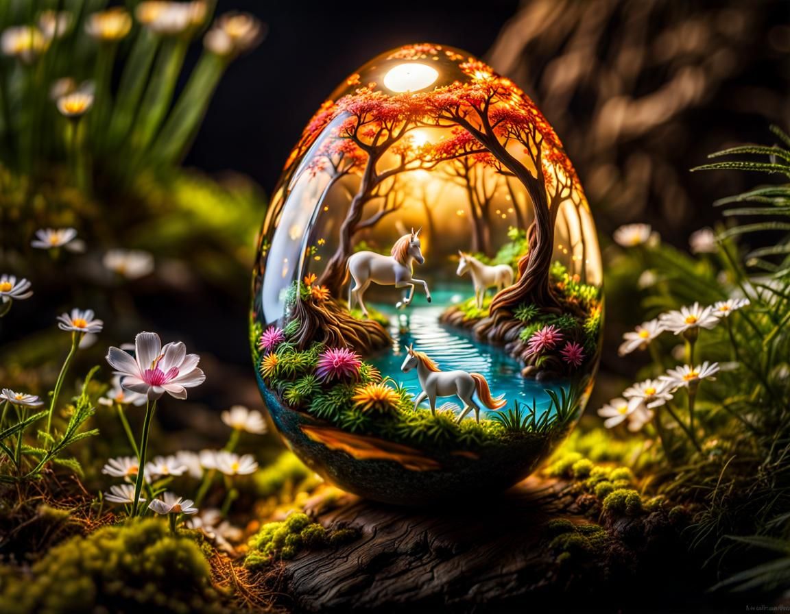 enchanted egg   by @fiercebearart
