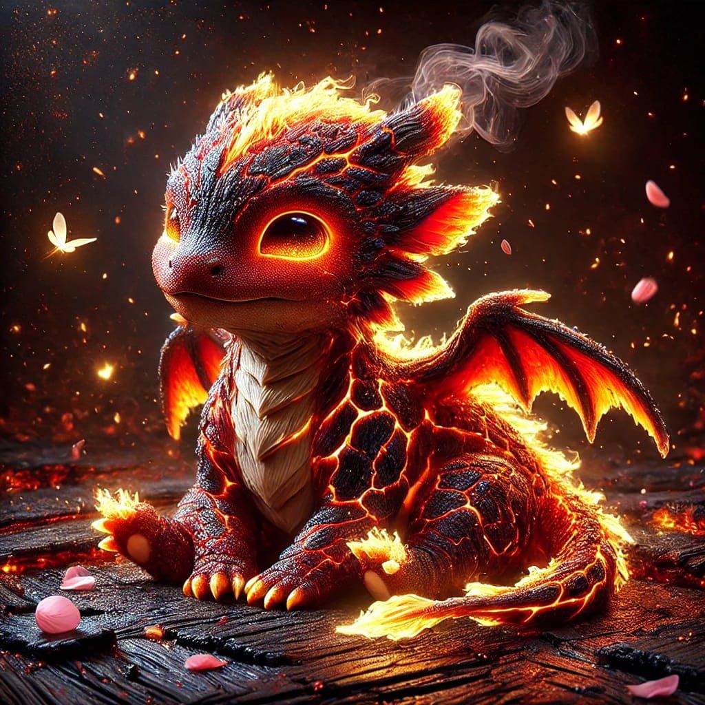 Cute Lava Dragon